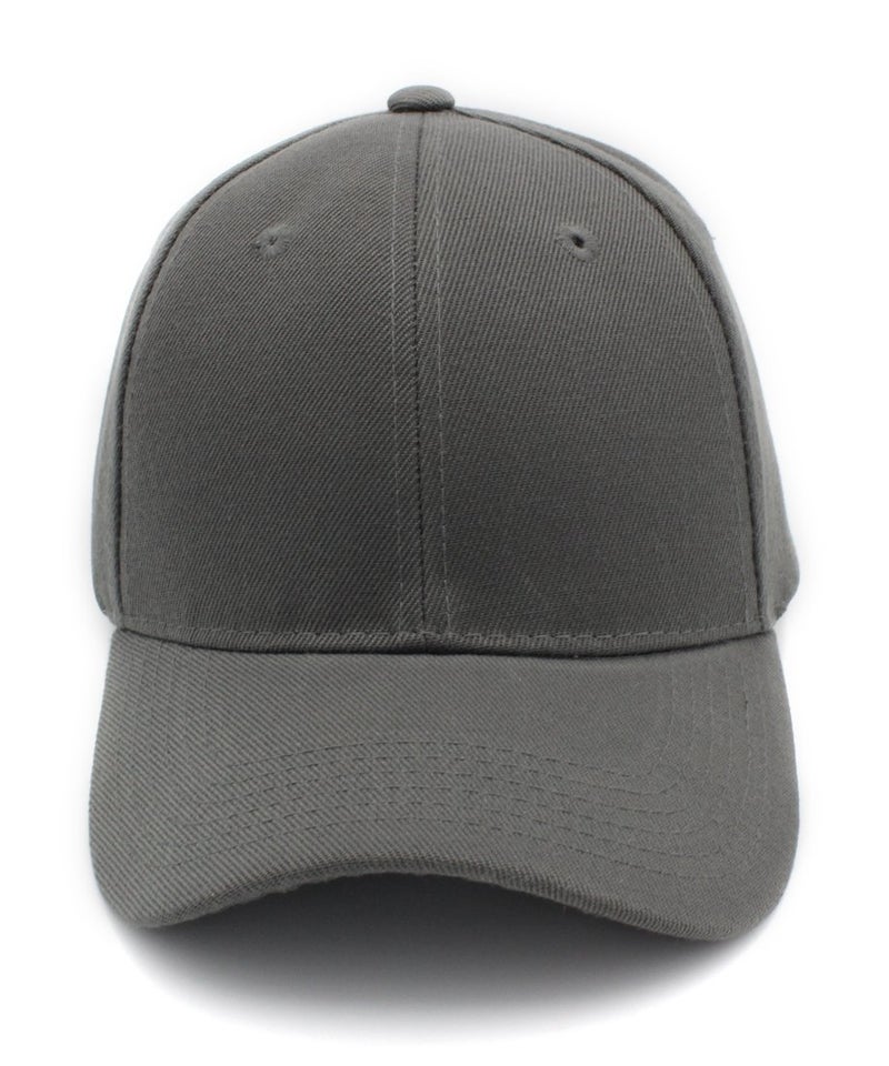 Top Level Baseball Cap Hat Men Women - Classic Adjustable Plain Blank, DGY Dark Grey - Image 2